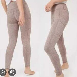 Offline by Aerie The Hugger High Rise Leggings Tan